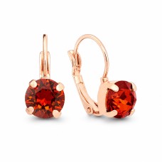 Auskarai „Glory II (Smoked Amber)“ su Swarovski® kristalais