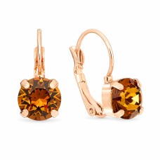 Auskarai „Glory II (Light Amber)“ su Swarovski® kristalais