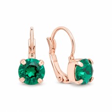 Auskarai „Glory II (Emerald)“ su Swarovski® kristalais