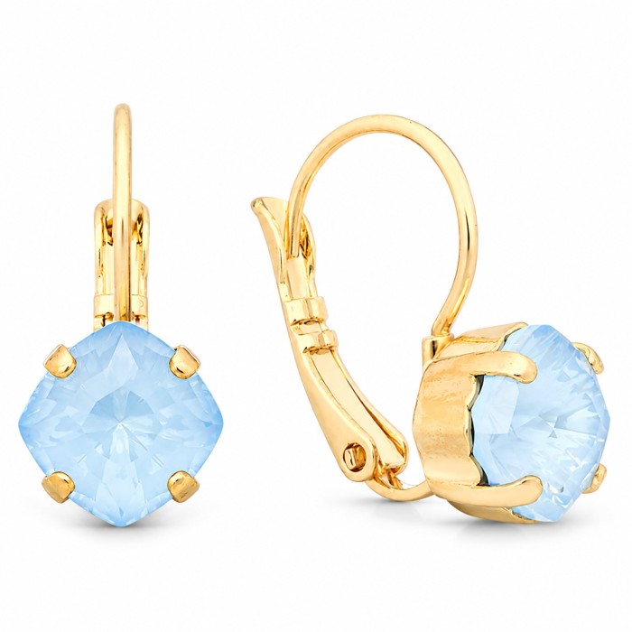 Женский комплект «Магический Kвадрат (Sky Ignite)» с кристаллами Swarovski®
