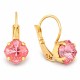 Женский комплект «Магический Kвадрат (Maroon Ignite)» с кристаллами Swarovski®