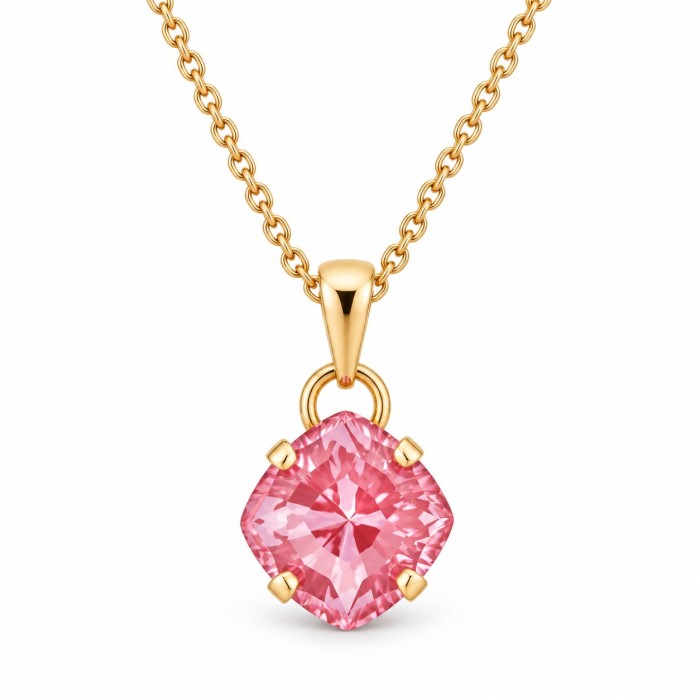 Женский комплект «Магический Kвадрат (Maroon Ignite)» с кристаллами Swarovski®