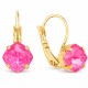 Papuošalų rinkinys moterims „Magical Square (Electric Pink Ignite)“ su Swarovski® kristalais