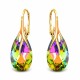 925 Sterling Silver Earrings “Baroque VII (Vitrail Light)” dazzling with Crystals by Swarovski®