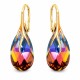 Серебряные серьги «Барокко VII (Volcano)» с кристаллами Swarovski®