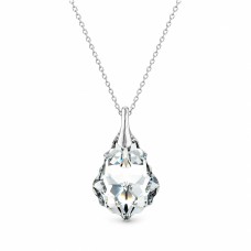 Sidabrinis pakabukas „Baroque V (Comet Argent Light)“ su Swarovski® kristalais