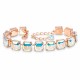 Браслет "Империум (Aurora Borealis)" с кристаллами Swarovski®