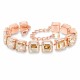 Браслет "Империум (Golden Shadow)" с кристаллами Swarovski®