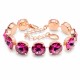 Apyrankė moterims DiamondSky „Vortex (Fuchsia)“ su Swarovski kristalais