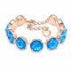 Bracelet “Vortex” (Electric Blue Ignite) embellished with Crystals by Swarovski®