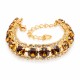 Браслет "Хрустальные Оковы (Light Amber)" с кристаллами Swarovski®