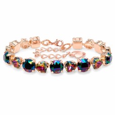 Apyrankė moterims DiamondSky „Romantic Tenderness II (Volcano / Rainbow Dark)“ su Swarovski kristalais