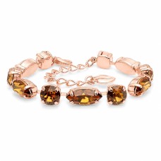 Apyrankė moterims DiamondSky „Chic II (Light Amber)“ su Swarovski kristalais