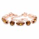 Браслет "Шик II (Light Amber)" с кристаллами Swarovski®