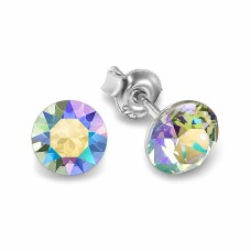 Sidabriniai auskarai „Classic (Paradise Shine)“ su Swarovski® kristalais