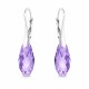925 Sterling Silver Earrings “Enchanté (Tazanite)” created with Crystals by Swarovski®