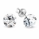 Sidabrinis papuošalų rinkinys moterims DiamondSky „Classic“ su Swarovski kristalais