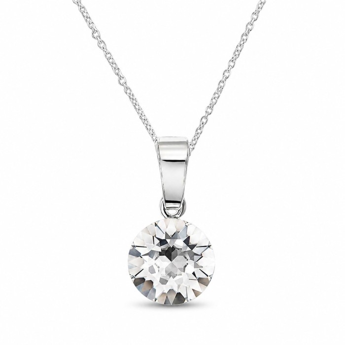 Sidabrinis papuošalų rinkinys moterims DiamondSky „Classic“ su Swarovski kristalais