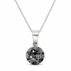 Sidabrinis pakabukas „Classic (Silver Night)“ su Swarovski® kristalais