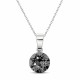 Sidabrinis pakabukas „Classic (Silver Night)“ su Swarovski® kristalais
