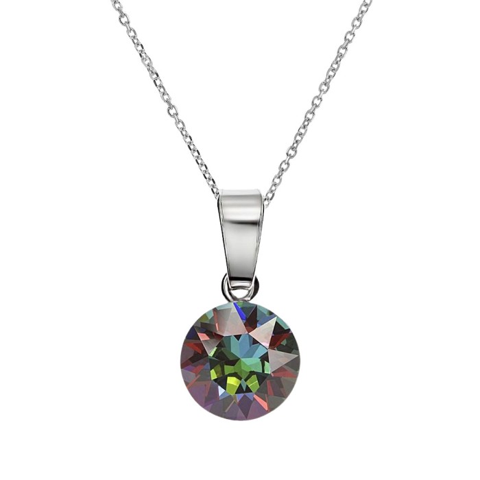 Sidabrinis papuošalų rinkinys moterims „Classic (Vitrail Medium)“ su Swarovski® kristalais
