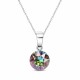925 Sterling Silver Pendant “Classic (Vitrail Medium)” created with Crystals by Swarovski®