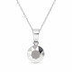 Sidabrinis pakabukas „Classic (Light Chrome)“ su Swarovski® kristalais