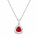 Sidabrinis pakabukas „Elemental Magic (Scarlet)“ su Swarovski® kristalais