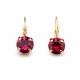 Auskarai moterims DiamondSky „Glory (Ruby)“ su Swarovski kristalais