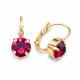 Auskarai moterims DiamondSky „Glory (Ruby)“ su Swarovski kristalais