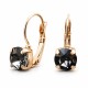 Серьги «Великолепие (Silver Night)» с кристаллами Swarovski®