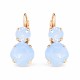 Серьги «Ослепительный Блеск VI (Air Blue Opal)» с кристаллами Swarovski®
