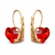 Auskarai moterims DiamondSky „Young Heart“ su Swarovski kristalais