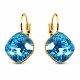 Серьги «Ослепительный Блеск IV (Aquamarine Blue)» с кристаллами Swarovski®