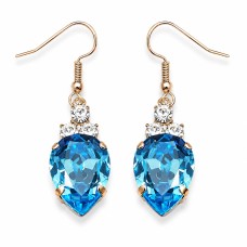 Серьги «Леонора (Aquamarine Blue)» с кристаллами Swarovski®