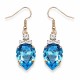 Серьги «Леонора (Aquamarine Blue)» с кристаллами Swarovski®