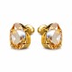 Earrings “Venus II (Golden Shadow)” created with Crystals by Swarovski®