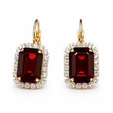 Серьги «Лурдес II (Siam)» с кристаллами Swarovski®