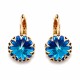 Auskarai moterims DiamondSky „Vintage III (Bermuda Blue)“ su Swarovski kristalais