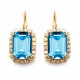 Серьги «Лурдес II (Aquamarine Blue)» с кристаллами Swarovski®