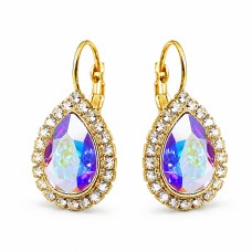 Серьги «Небесная Капля (Aurora Borealis)» с кристаллами Swarovski®