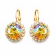 Earrings “Glare III (Light Topaz Shimmer)” created with Crystals by Swarovski®