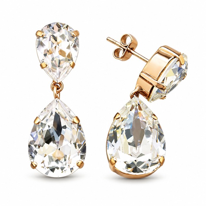 Earrings “Crystal Drop III” created with Crystals by Swarovski®