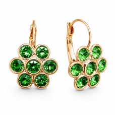 Auskarai moterims DiamondSky „Spring“ su Swarovski kristalais