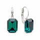 Auskarai „Lourdes (Emerald)“ su Swarovski® kristalais