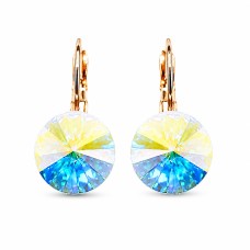 Серьги «Кларис II (Aurora Borealis)» с кристаллами Swarovski®