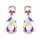 Earrings “Crystal Drop IV (Aurora Borealis)” created with Crystals by Swarovski®