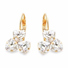 Серьги «Бермудский Треугольник III» с кристаллами Swarovski®