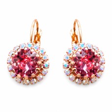 Серьги «Кларис IX (Light Rose)» с кристаллами Swarovski®