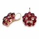 Earrings “Splendor” (Ruby) dazzling with Crystals by Swarovski®